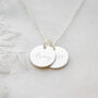 Personalised Mum And Me Double Disc Necklace, thumbnail 3 of 12