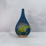 Teardrop Planter | Gold And Navy, thumbnail 1 of 5