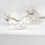 Sterling Silver Tiny Bird Stud Earrings, thumbnail 4 of 6