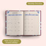 2027 Diary | A5 Hardcover Week To View | Sky Blue And Plum, thumbnail 4 of 7