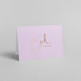 Blush Pink Pastel ‘Eid Mubarak’ Greeting Card, thumbnail 2 of 3