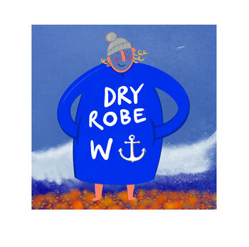 Dry Robe Personalised Swimmer Print, 2 of 6