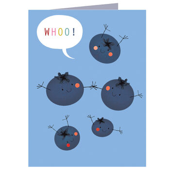 Mini Blueberries Greetings Card, 2 of 4