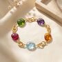 Statement Personalised Birthstone Charm Bracelet, thumbnail 1 of 6
