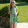 Girls Skater Dress Spring Meadow, thumbnail 1 of 4