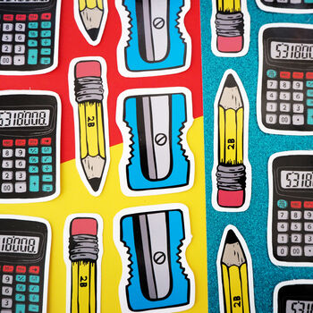 Funny Stationery Pencil Vinyl Stickers, 3 of 4