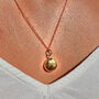 Gold Vermeil Plated Labradorite Mixed Metal Necklace, thumbnail 1 of 3