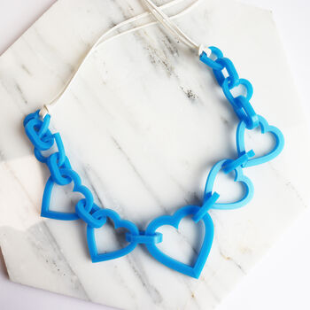 Large Heart Acrylic Necklace, 10 of 12