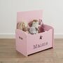Personalised Pink Star Design Toy Box, thumbnail 2 of 4