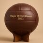 Personalised Vintage Dark Brown Leather Football, thumbnail 6 of 10