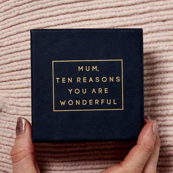 Personalised 'Mum, Ten Reasons You Are Wonderful' Box, 2 of 12