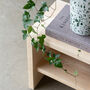 Handmade Entryway Wooden Bench With Storage Shelf, thumbnail 3 of 11