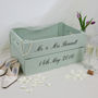 Personalised Wedding Gift Crate With Calligraphy, thumbnail 1 of 6