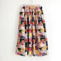 Retro Print Cotton Midi Skirt, thumbnail 1 of 5