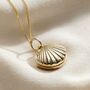 Petite 9ct Gold Shell Locket Necklace, thumbnail 3 of 5