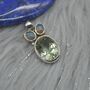 Green Amethyst, Opal Pendant, thumbnail 6 of 8