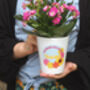 Personalised 'Crochet Flowers' Teacher Plant Pot, thumbnail 5 of 6