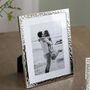 Silver Plated Narrow Hammered Photo Frame, thumbnail 2 of 3