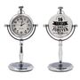 Personalised 16th Anniversary Silver Colour Desk Clock, thumbnail 1 of 12