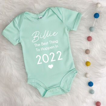 Personalised Babygrow The Best Thing To Happen In, 8 of 9
