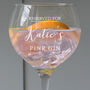Personalised Engraved Gin Goblet Birthday Gift For Wife, thumbnail 1 of 4