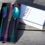 Personalised Rainbow Cutlery Set With Free Engraving, thumbnail 5 of 7