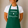 Personalised Star And Message Apron, thumbnail 4 of 9