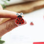 Ladybird Stud Acrylic Earrings, thumbnail 4 of 7