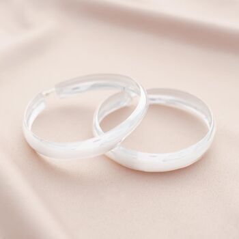 Miya Sterling Silver Large Statement Hoop Earrings, 4 of 6