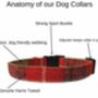Dog Collar Harris Tweed Purple Herringbone, thumbnail 2 of 2