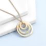 Personalised Rings Of Love Necklace, thumbnail 5 of 5