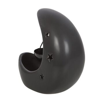 Black Crescent Moon Hanging Oil Burner, 3 of 3