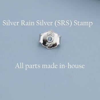 Extra Tiny Curved Cz Bar Stud Earrings Sterling Silver, 8 of 12