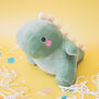 Christmas Cute Dinosaur Plush Soft Cuddly Toy, thumbnail 2 of 4