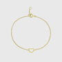 Verona Gold Vermeil Love Heart Bracelet, thumbnail 3 of 5