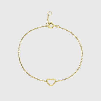 Verona Gold Vermeil Love Heart Bracelet, 3 of 5