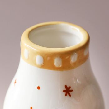 Sun And Moon Face Ceramic Posy Vase, 6 of 6