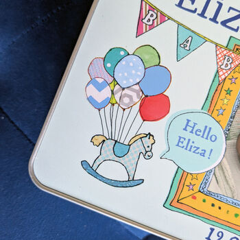 Personalised Baby Keepsake Tin, 3 of 4