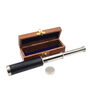 12 Inch Chrome Telescope With Wooden Box, thumbnail 1 of 5