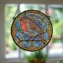 Robin Appear Stained Glass Effect Suncatcher, thumbnail 5 of 7