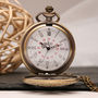 Personalised Bronze Pocket Watch Intricate Design, thumbnail 2 of 5
