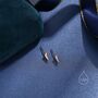 Sterling Silver Tiny Pyramid Spike Stud Earrings, thumbnail 3 of 11