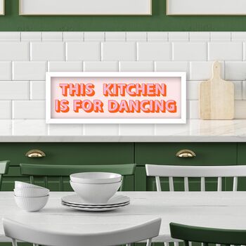 This Kitchen Is For Dancing Framed Print, 10 of 10