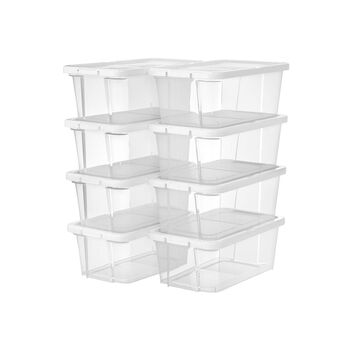 Eight Set Transparent Versatile Storage Shoe Boxes, 4 of 6