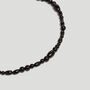 Black Agate Mixed Bead Semi Precious Relaxed Choker Necklace, thumbnail 3 of 9