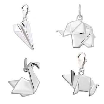 Selection Of Sterling Silver Origami Charms, 12 of 12