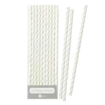 Pack Of 30 Retro Stripe Paper Straws, 7 of 7