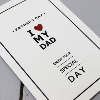 'I Heart My Dad' Card, 2 of 3