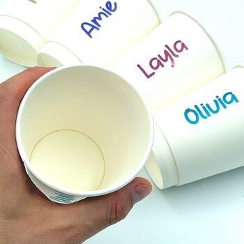 Birthday Party Cups With Names 12oz Recyclable, 8 of 8