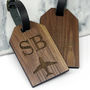 Personalised Wooden Initial Luggage Tag, thumbnail 2 of 3